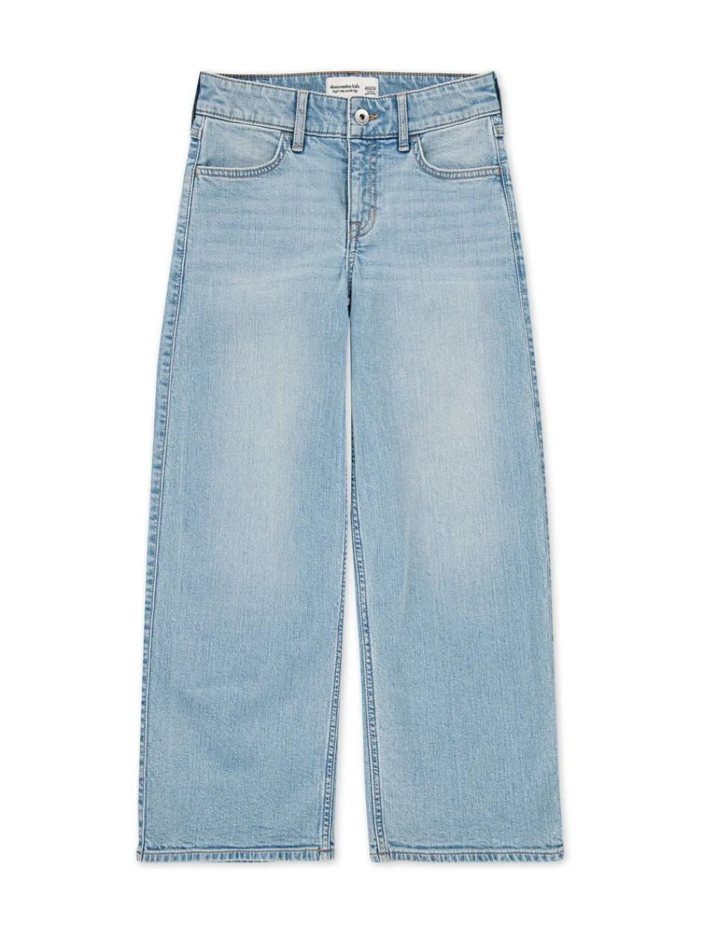 Abercrombie & Fitch Bleu - Jean large taille haute| Jean