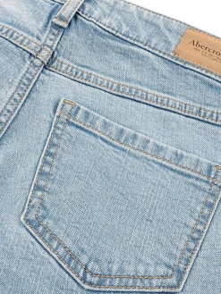 Abercrombie & Fitch Bleu - Jean large taille haute| Jean