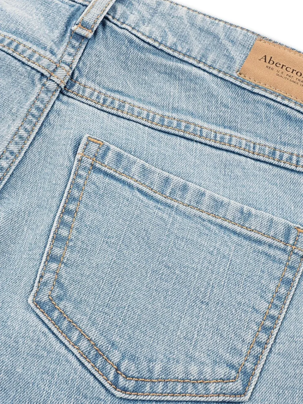 Abercrombie & Fitch Bleu - Jean large taille haute| Jean