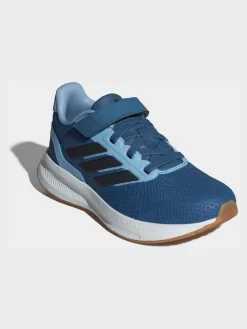 Hot adidas - Baskets de course Runfalcon 5 à lacets élastiques pour enfant Bleu