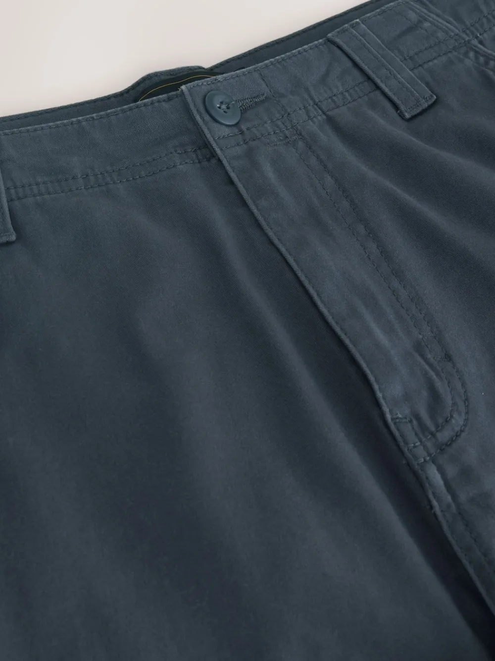 Best Next Bleu - Ajustement droit - Pantalon cargo stretch en coton