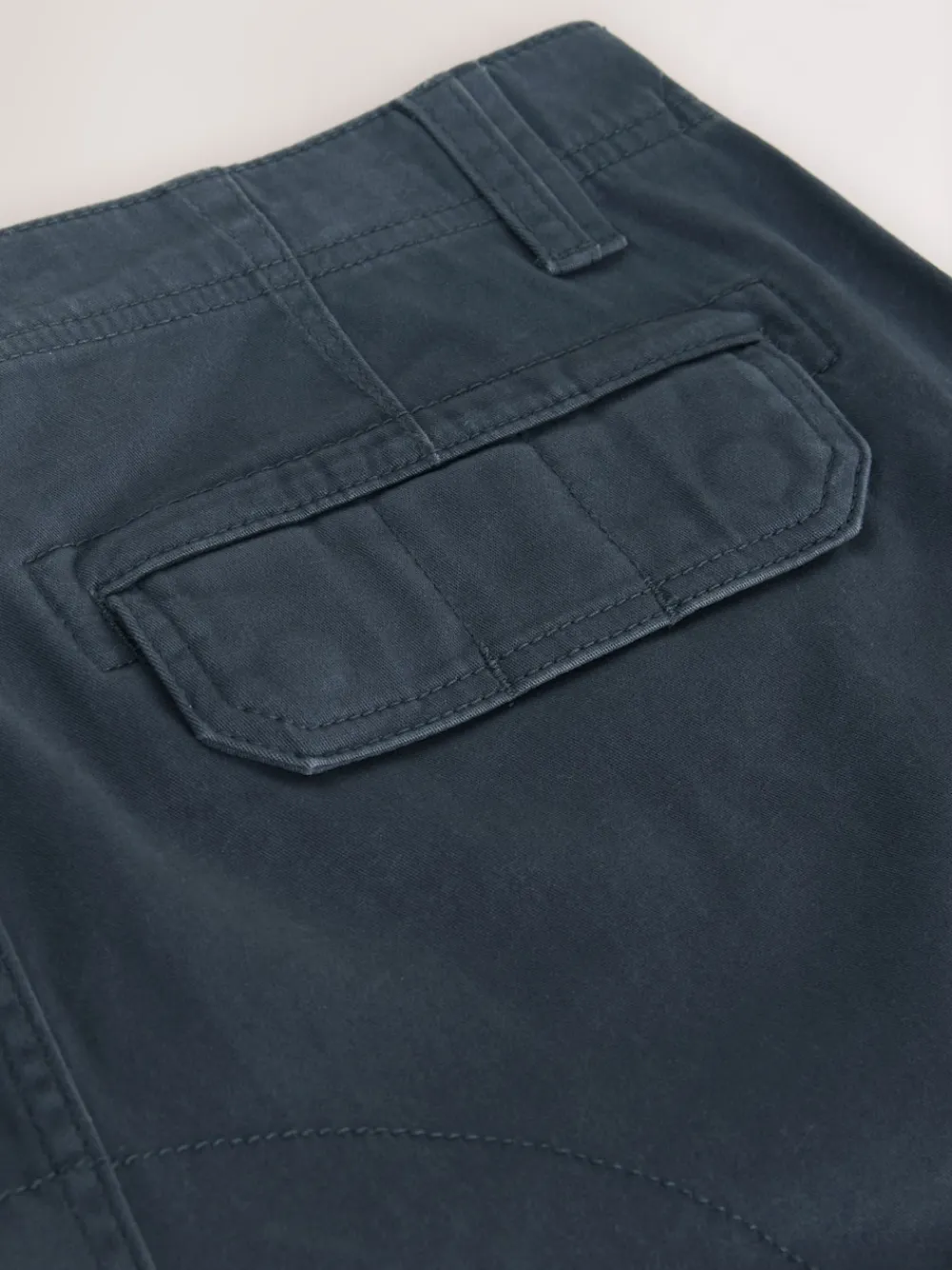 Best Next Bleu - Ajustement droit - Pantalon cargo stretch en coton