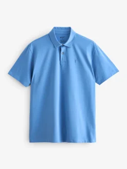 Next - Ajustement régulier - Polo en jersey Manches courtes 5 Pack Bleu