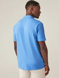 Next - Ajustement régulier - Polo en jersey Manches courtes 5 Pack Bleu