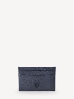 Aspinal of London Bleu - Slim Cuir grainé à cartes de crédit|Homme Portefeuilles