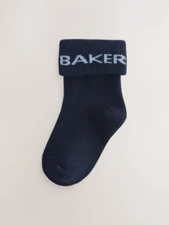 Baker by Ted Baker Bleu - Bébé Chaussettes 5 Lot| Chaussettes Et Collants|Chaussettes