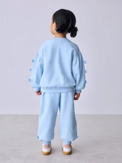 Baker by Ted Baker Bleu - ensemble sweat et Joggings bleu 2 Pieces avec nœud sur le côté| Ensembles Et Tenues|Sweats Et Sweats À Capuche