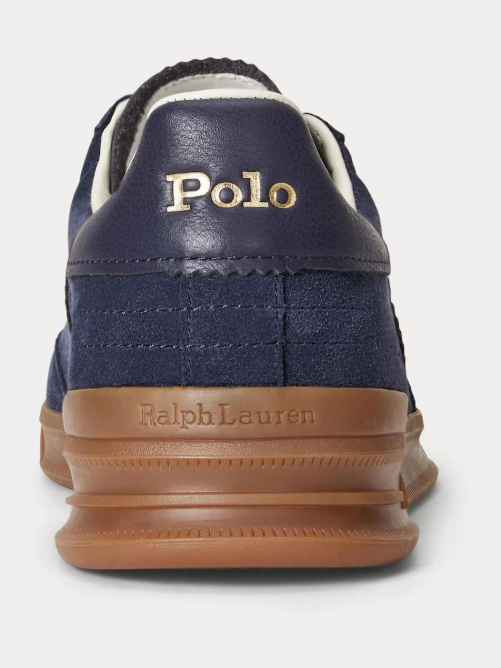 Polo Ralph Lauren Bleu - Baskets Hertitage Aera en daim mélangé|Homme Baskets