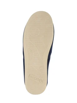 Pavers Bleu - Chaussons extra larges en velours côtelé|Homme Chaussons