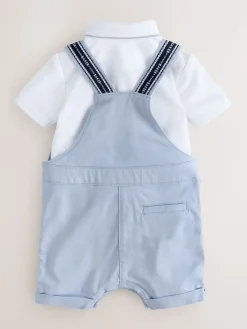 Best Baker by Ted Baker Bleu - Ensemble salopette et polo