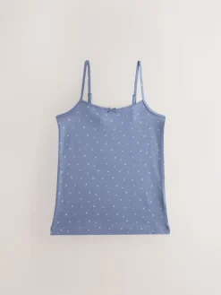 Clearance Next Bleu - Gilets cami imprimés à bretelles Lot de 3 (1.5-16ans)
