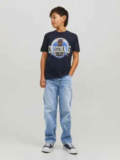 Clearance JACK & JONES JUNIOR Bleu - Jean Chris coupe décontractée noir