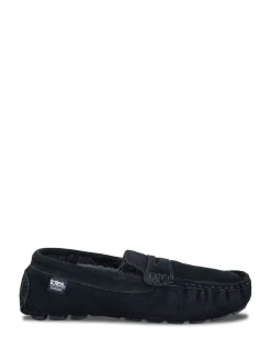 Totes Bleu - Mocassin Isotoner en daim pour homme avec déperlant