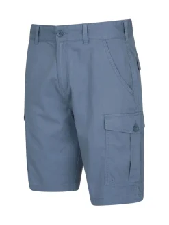 Mountain Warehouse - Mens Lakeside 100% Cotton Cargo Shorts Bleu