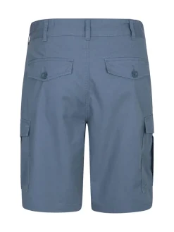 Mountain Warehouse - Mens Lakeside 100% Cotton Cargo Shorts Bleu