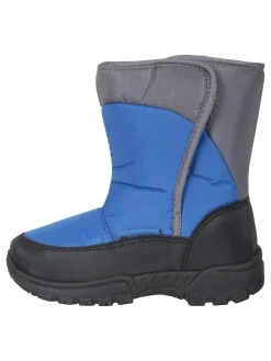 Online Mountain Warehouse Bleu - Bottes de neige adaptatives Caribou Kids Single Rayure Sherpa Lined