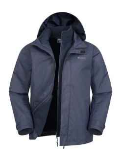 Sale Mountain Warehouse - Mens Fell 3-In-1 Veste résistante à l'eau Bleu