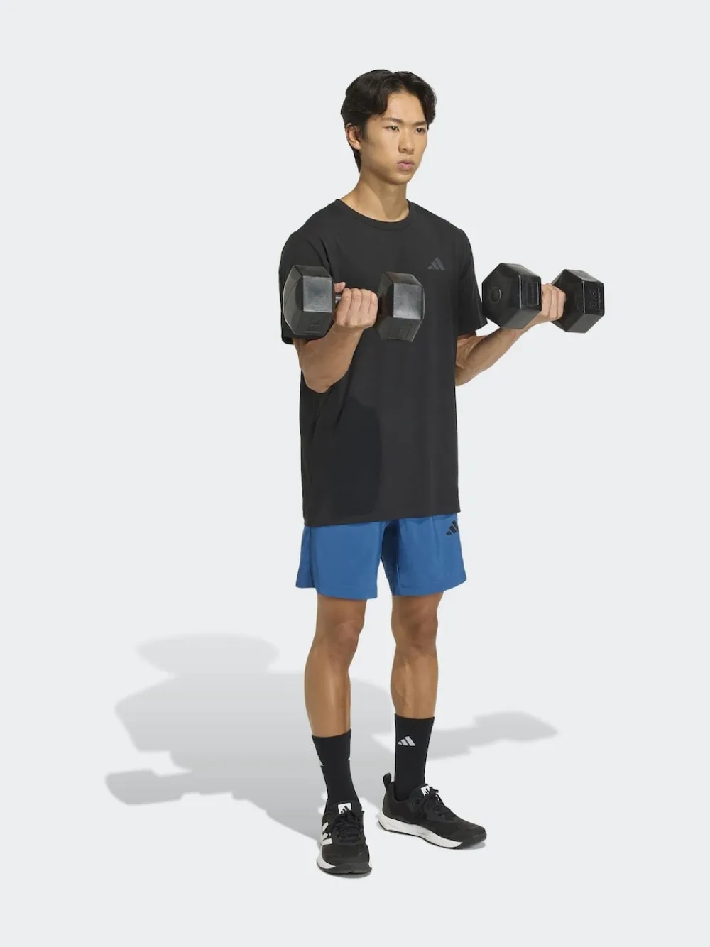 adidas Bleu - Short tissé Workout Essentials Base|Homme Shorts