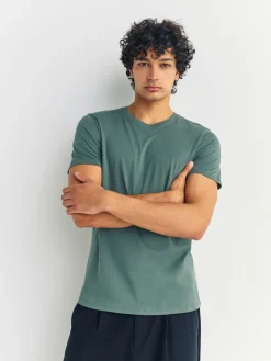 Best Next Bleu - Slim Fit (Slim Fit) - T-shirts de superposition en coton 100 %, lot de 5