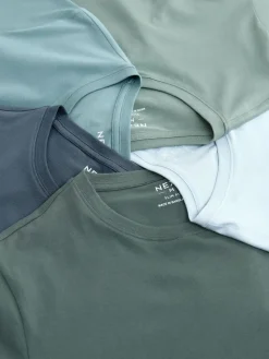 Best Next Bleu - Slim Fit (Slim Fit) - T-shirts de superposition en coton 100 %, lot de 5