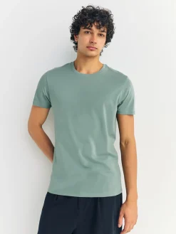 Best Next Bleu - Slim Fit (Slim Fit) - T-shirts de superposition en coton 100 %, lot de 5