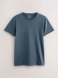Best Next Bleu - Slim Fit (Slim Fit) - T-shirts de superposition en coton 100 %, lot de 5