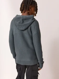 Online Next - Sweat-shirt à capuche en maille utilitaire (3-16ans) Bleu