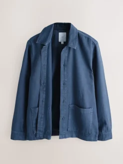 Discount Next Bleu - Veste-chemise à poche à ourlet