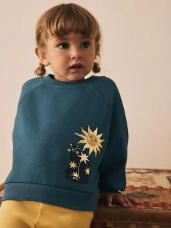 Best Next - Sweat à col ras du cou (3mths-7yrs) Bleu Céleste