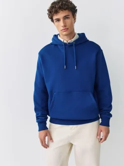 Clearance Next - Ajustement régulier - Sweat-shirt à capuche en jersey riche en coton épais Bleu cobalt