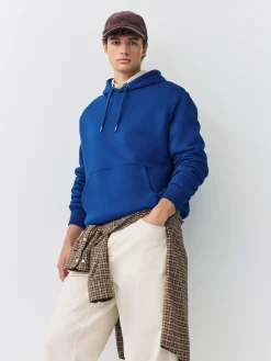 Clearance Next - Ajustement régulier - Sweat-shirt à capuche en jersey riche en coton épais Bleu cobalt