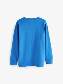 Best Next - T-shirt confortable à manches longues (3-16 ans) Bleu cobalt