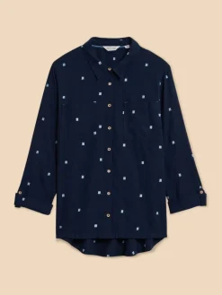 Outlet White Stuff - Chemise Sophie bleu foncé