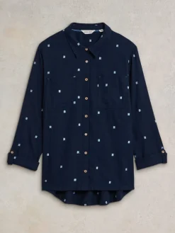 Outlet White Stuff - Chemise Sophie bleu foncé