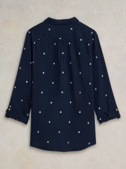 Outlet White Stuff - Chemise Sophie bleu foncé
