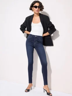 Best Friends Like These bleu foncé - Jeggings taille haute
