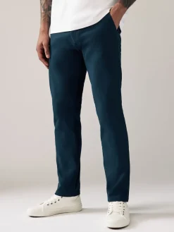 Sale Next - Slim Fit (Slim Fit) - Pantalon chino stretch Bleu foncé