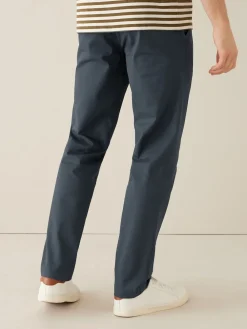 Discount Next Bleu marine - Ajustement droit - Pantalon chino doux imprimé à ceinture