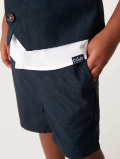 Hot Baker by Ted Baker Bleu marine - Ensemble chemise, gilet et short