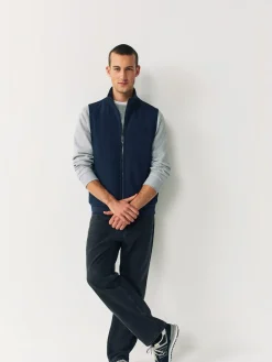 Sale Next Bleu marine - Veste sans manche hybride zippée