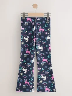 Next - Leggings évasés (3-16ans) Bleu marine motif licorne