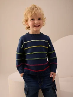 Next - Pull tricoté (3mths-7yrs) Bleu marine rayé