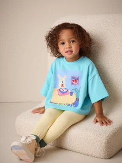 New Next Bleu motif chien - T-shirt Manches courtes (3mths-7yrs)