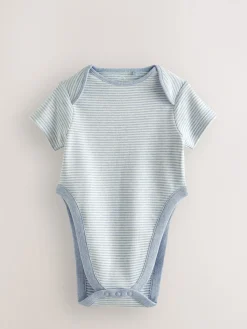 Best Next Bleu motif étoiles - Lot de 3 corps de dysplasie de la Hip Bébé Manches courtes