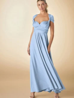Discount Next Bleu pastel - Robe longue de demoiselle d’honneur multicolore en jersey pour invitée de mariage