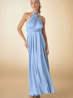 Discount Next Bleu pastel - Robe longue de demoiselle d’honneur multicolore en jersey pour invitée de mariage