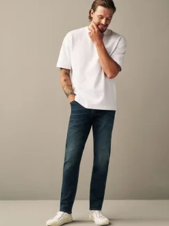 Best Next - Slim Fit (Slim Fit) - extensible Denim Jeans Bleu profond