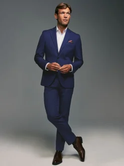 Sale Next bleu vif - - Veste de costume texturée Coupe sur mesure