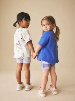 New Next Bleu/Crème - Ensemble short haut et cycliste Lot de 2 (3mois7ans)