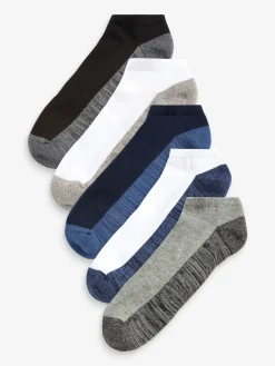 Sale Next Bleu/Gris - Lot de 5 - Chaussettes de sport rembourrées